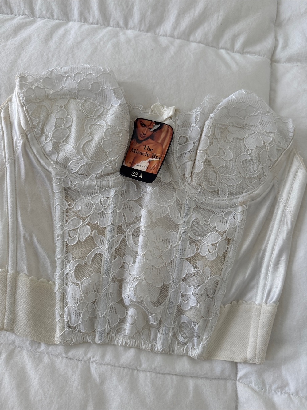 Corset Bustier - white/ivory Lace